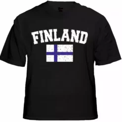Bewild Finland Vintage Flag International Mens T-Shirt