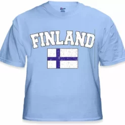 Bewild Finland Vintage Flag International Mens T-Shirt