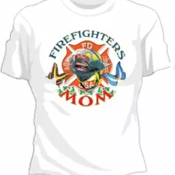 Bewild Cool Funny & Offensive Firefighters Mom Girls T-Shirt