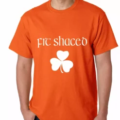 Bewild Fit Shaced (Shit Faced) St. Patricks Day Shamrock Drinking Mens T-shirt
