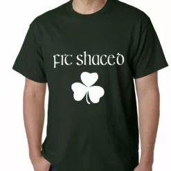 Bewild Fit Shaced (Shit Faced) St. Patricks Day Shamrock Drinking Mens T-shirt