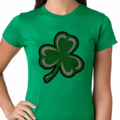 Bewild Flashing Light Up Shamrock Ladies T-Shirt (Kelly Green) St.Patricks Day 7 Bewild Flashing Light Up Shamrock Ladies T-Shirt (Kelly Green) St.Patricks Day