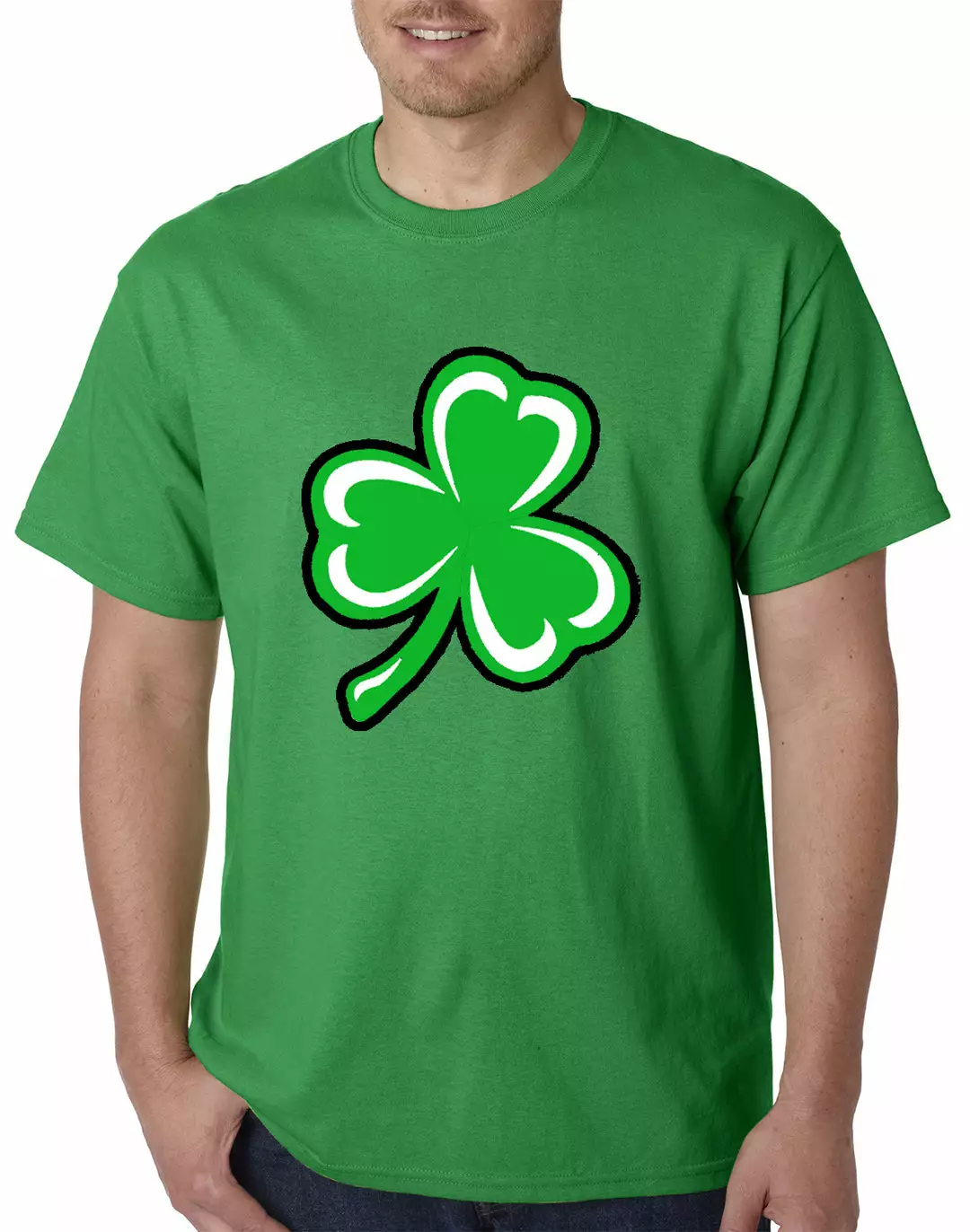 Bewild St.Patricks Day Flashing Light Up Shamrock Mens T-shirt (Irish Kelly Green) 5 Bewild St.Patricks Day Flashing Light Up Shamrock Mens T-shirt (Irish Kelly Green)
