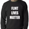 Bewild Flint Michigan Lives Matter Adult Crewneck Say It Loud