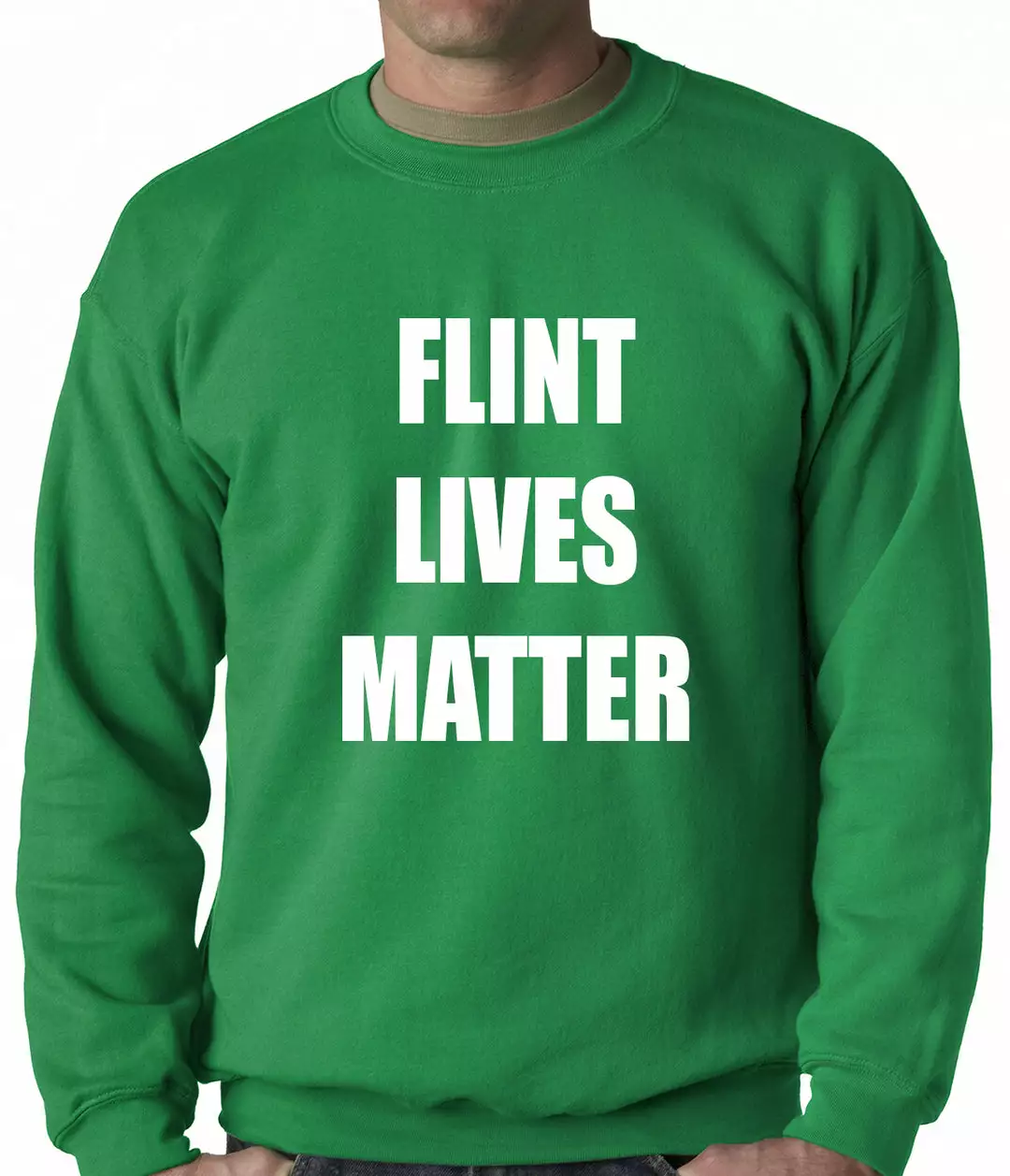 Bewild Flint Michigan Lives Matter Adult Crewneck Say It Loud 7 Bewild Flint Michigan Lives Matter Adult Crewneck Say It Loud