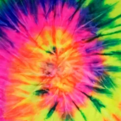 Bewild Tie Dye Tops Fluorescent Mutil Rainbow Tie Dye Fringe Kids T-shirt