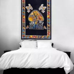 Bewild Forest Psychedelic Mushroom Tapestry (55 X 85 ) Tapestries