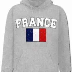 Bewild Nationality & Ethnic France Vintage Flag International Hoodie