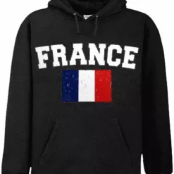 Bewild Nationality & Ethnic France Vintage Flag International Hoodie