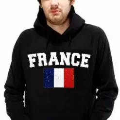 Bewild Nationality & Ethnic France Vintage Flag International Hoodie