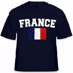 Bewild Nationality & Ethnic France Vintage Flag International Mens T-Shirt