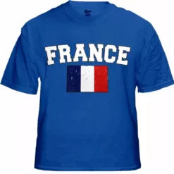 Bewild Nationality & Ethnic France Vintage Flag International Mens T-Shirt