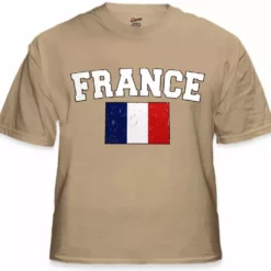 Bewild Nationality & Ethnic France Vintage Flag International Mens T-Shirt