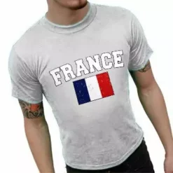 Bewild Nationality & Ethnic France Vintage Flag International Mens T-Shirt