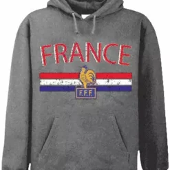 Bewild Nationality & Ethnic France Vintage Shield International Hoodie