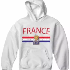 Bewild Nationality & Ethnic France Vintage Shield International Hoodie