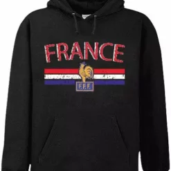 Bewild Nationality & Ethnic France Vintage Shield International Hoodie