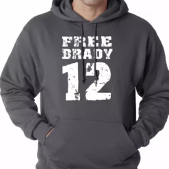Bewild Free Brady #12 - Deflategate New England Football Adult Hoodie
