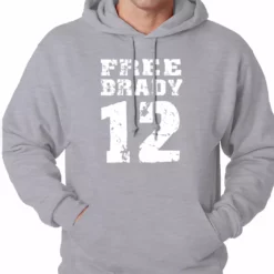 Bewild Free Brady #12 - Deflategate New England Football Adult Hoodie