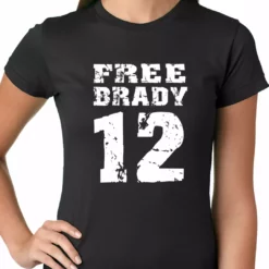 Bewild Sport Inspiration Free Brady #12 - Deflategate New England Football Ladies T-shirt