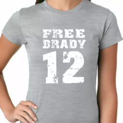 Bewild Sport Inspiration Free Brady #12 - Deflategate New England Football Ladies T-shirt