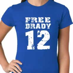 Bewild Sport Inspiration Free Brady #12 - Deflategate New England Football Ladies T-shirt