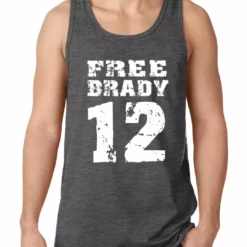 Bewild Free Brady #12 - Deflategate New England Football Tank Top