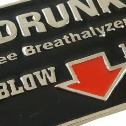 Bewild Free Breathalyzer Tests Belt Buckle With FREE Leather Belt