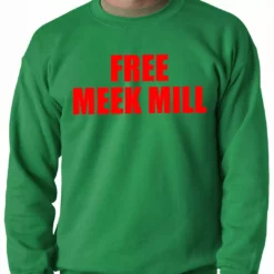 Bewild Free Meek Mill Hip Hop Adult Crewneck