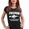 Bewild Freedom Guns Guts Glory Girl's T-Shirt Cool Funny & Offensive