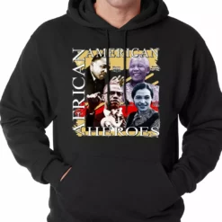 Bewild Nationality & Ethnic Full Color African American Heroes Adult Hoodie