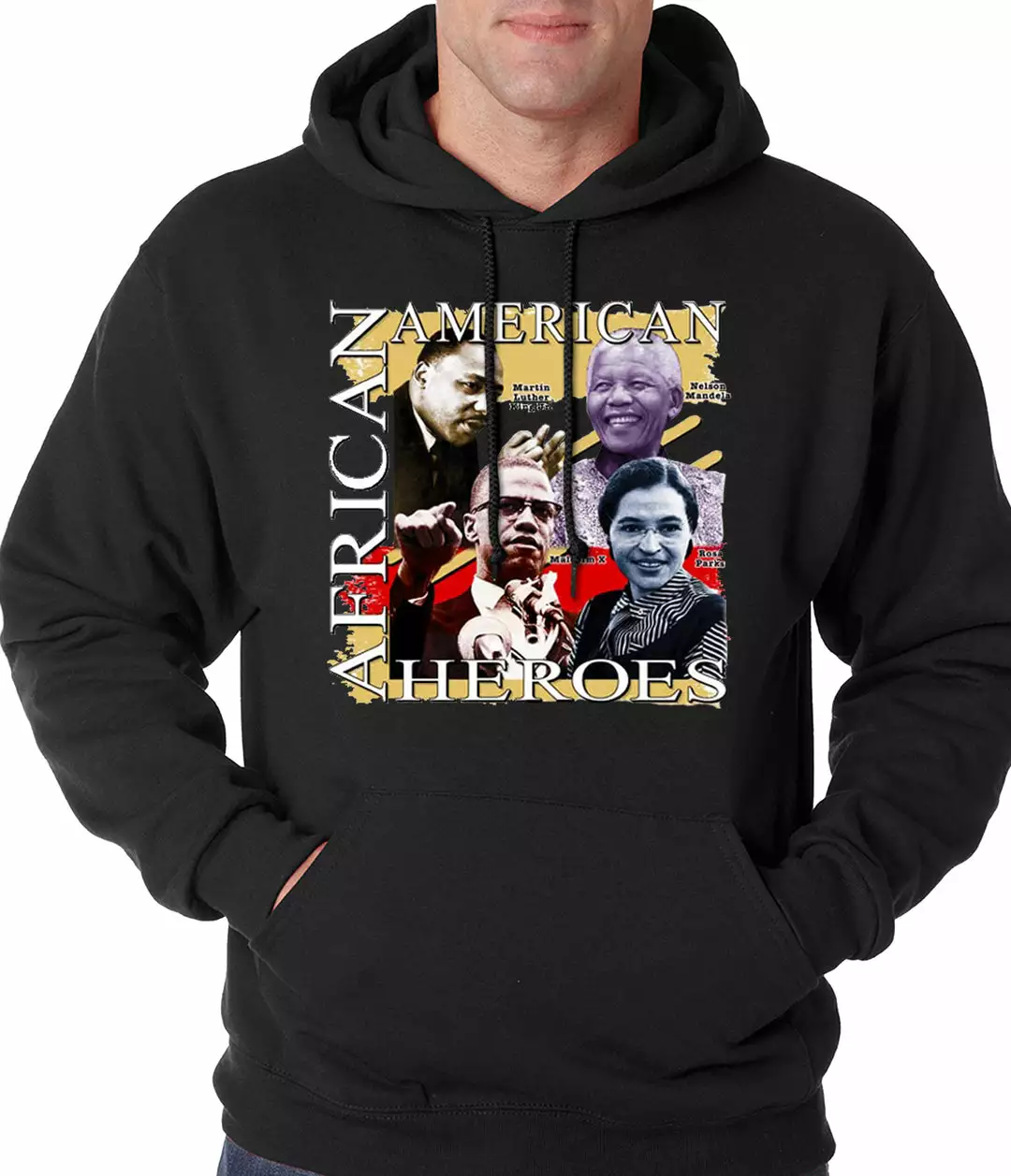 Bewild Nationality & Ethnic Full Color African American Heroes Adult Hoodie 3 Bewild Nationality & Ethnic Full Color African American Heroes Adult Hoodie