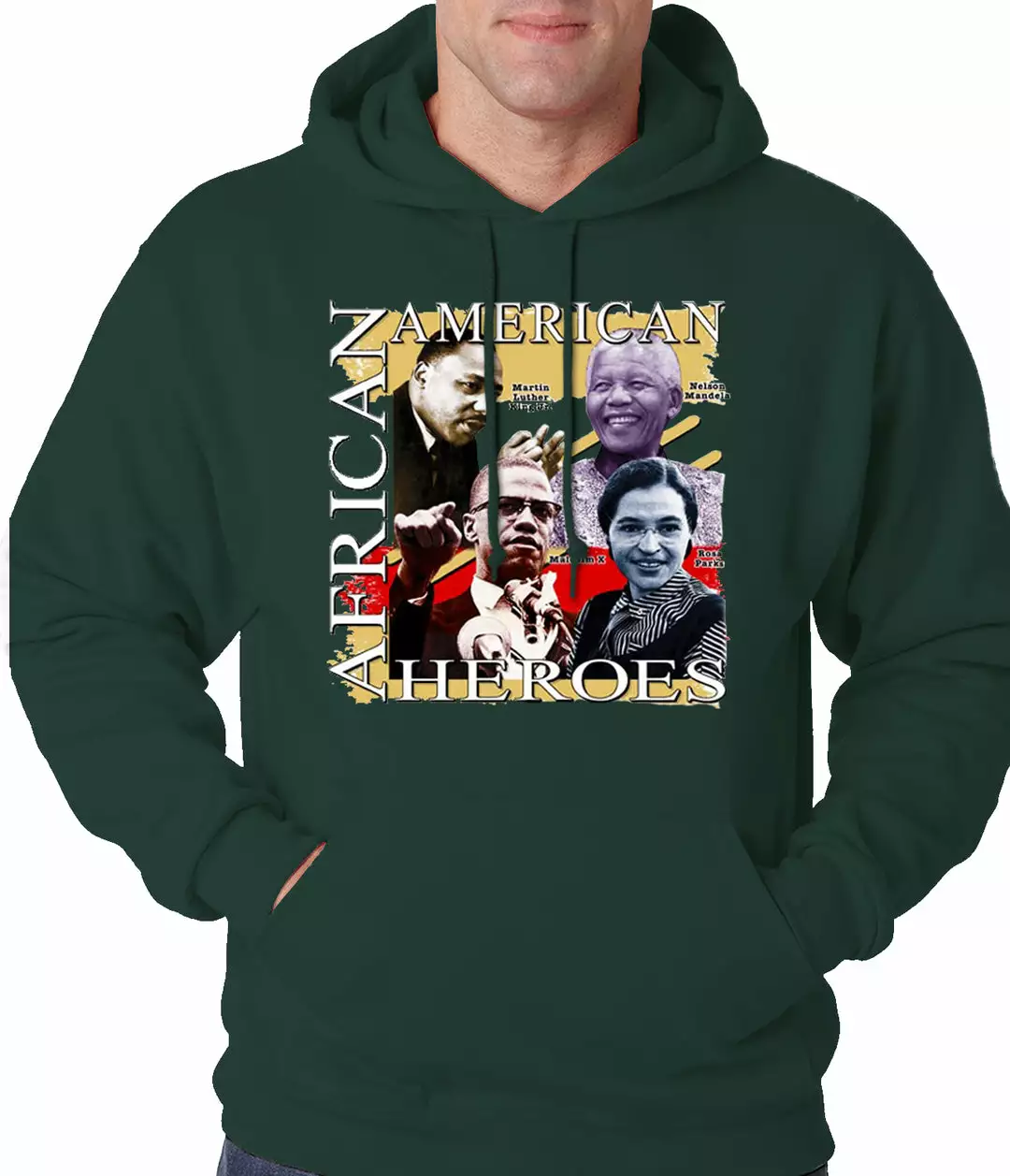 Bewild Nationality & Ethnic Full Color African American Heroes Adult Hoodie 5 Bewild Nationality & Ethnic Full Color African American Heroes Adult Hoodie