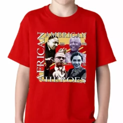 Bewild Full Color African American Heroes Kids T-shirt 15 Bewild Full Color African American Heroes Kids T-shirt