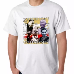 Bewild Full Color African American Heroes Mens T-shirt