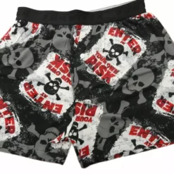 Bewild Men's Boxers Fun Boxer - Enter At Your Own Risk Boxer Shorts