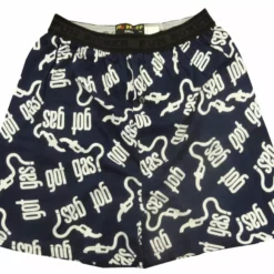 Bewild Men's Boxers Fun Boxers - Got Gas? (Navy Blue/White)