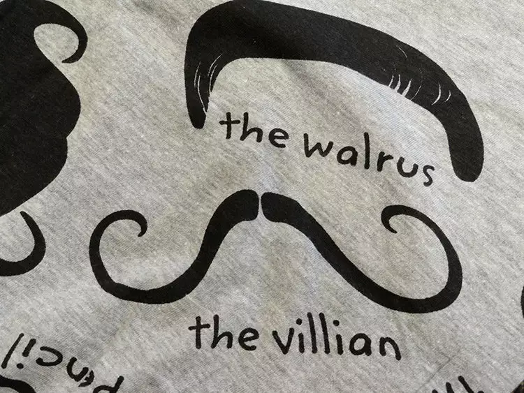 Bewild Fun Boxers - 'Staches Men's Boxer Shorts (Gray) 6 Bewild Fun Boxers - 'Staches Men's Boxer Shorts (Gray)