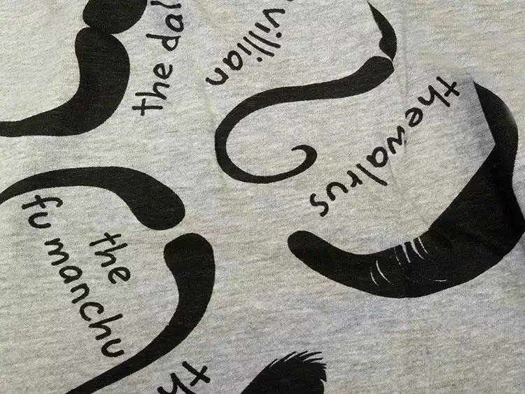 Bewild Fun Boxers - 'Staches Men's Boxer Shorts (Gray) 4 Bewild Fun Boxers - 'Staches Men's Boxer Shorts (Gray)