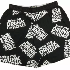 Bewild Fun Boxers - Take Me Drunk I'm Home Men's Boxers