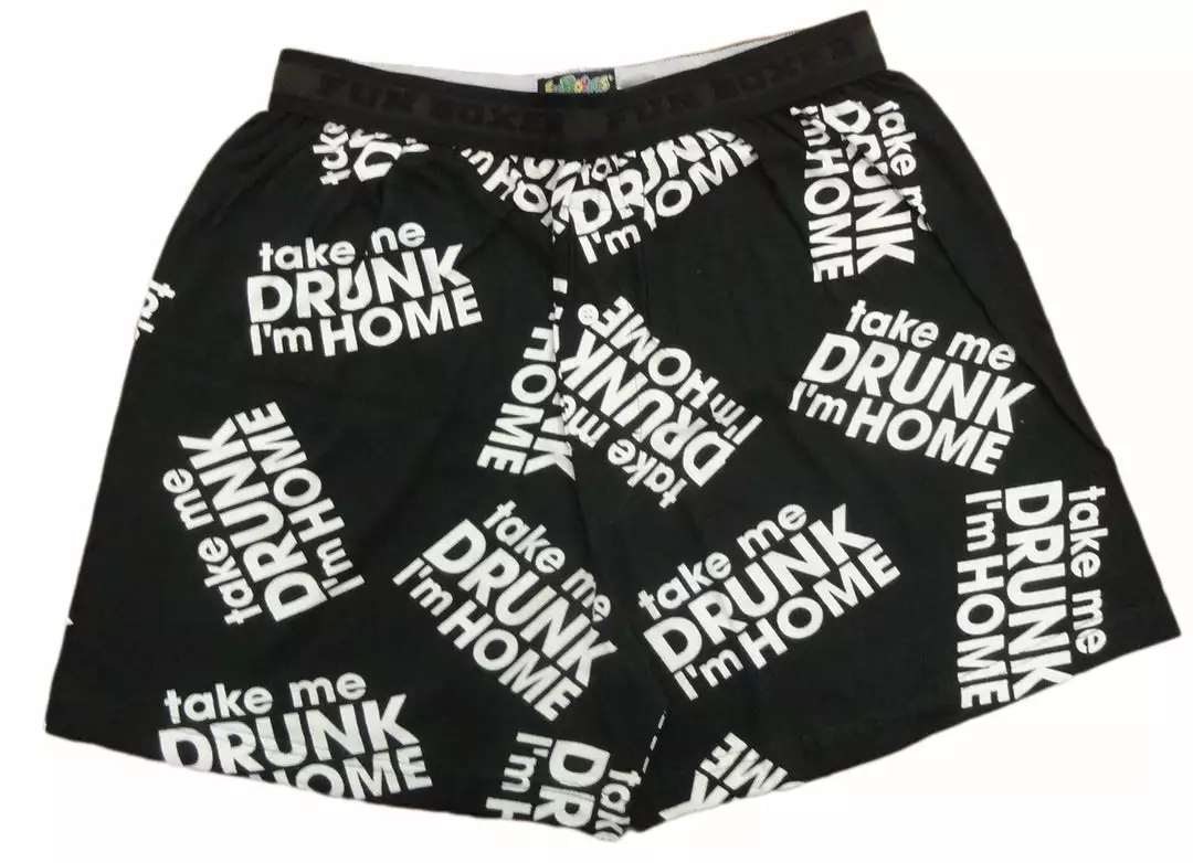Bewild Fun Boxers - Take Me Drunk I'm Home Men's Boxers 4 Bewild Fun Boxers - Take Me Drunk I'm Home Men's Boxers