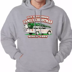 Bewild Fun Old-Fashioned Family Christmas Since 1989 Adult Hoodie Holiday Prints