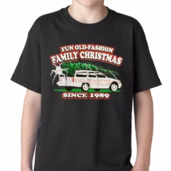 Bewild Fun Old-Fashioned Family Christmas Since 1989 Kids T-shirt Holiday Prints
