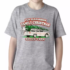 Bewild Fun Old-Fashioned Family Christmas Since 1989 Kids T-shirt Holiday Prints