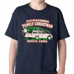 Bewild Fun Old-Fashioned Family Christmas Since 1989 Kids T-shirt Holiday Prints