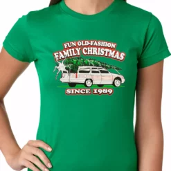 Bewild Fun Old-Fashioned Family Christmas Since 1989 Ladies T-shirt Holiday Prints