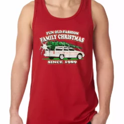 Bewild Fun Old-Fashioned Family Christmas Since 1989 Tank Top Holiday Prints