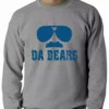 Bewild Funny "Da Bears" Sunglasses & Mustache Adult Crewneck 1 Bewild Funny "Da Bears" Sunglasses & Mustache Adult Crewneck