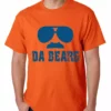 Bewild Sport Inspiration Funny "Da Bears" Sunglasses & Mustache Mens T-shirt