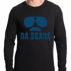 Bewild Funny "Da Bears" Sunglasses & Mustache Thermal Shirt Sport Inspiration